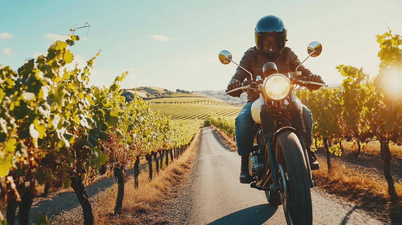 Decouvrez la route des vins en moto : guide complet des precautions a prendre
